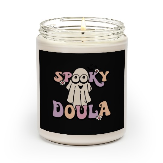 Cute Spooky Doula Halloween Retro Scented Candles