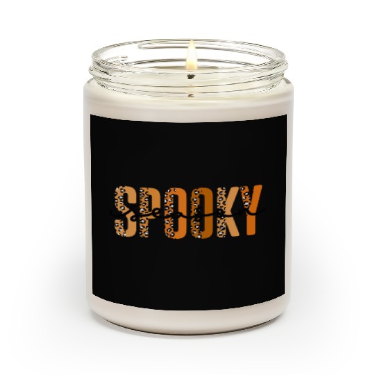 Spooky Season Halloween Leopard Scented Candles