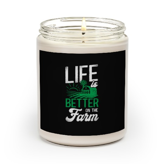 Farming Farmer Tractor Vintage Scented Candles