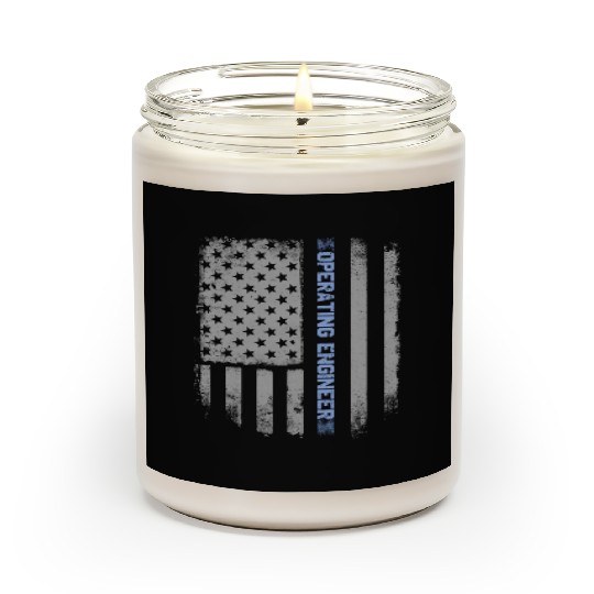 Operating Engineer US Flag Scented Candles