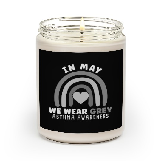 In May We Wear Gray Asthma Awareness Scented Candles