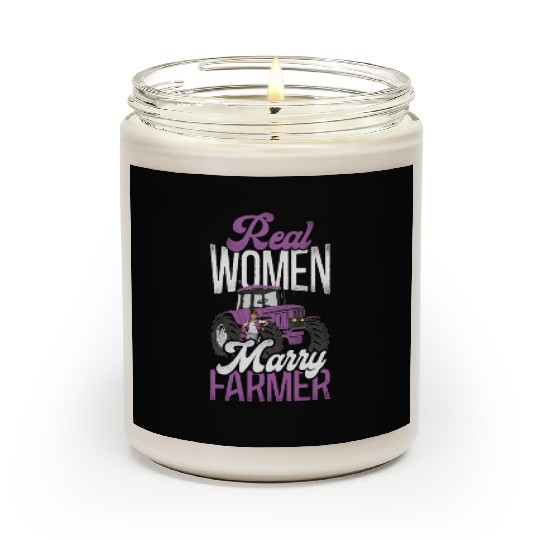 Farming Farmer Husband Wife Scented Candles