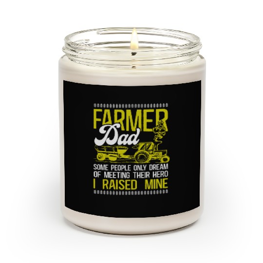 Farming Farmer Dad Father Tractor Scented Candles