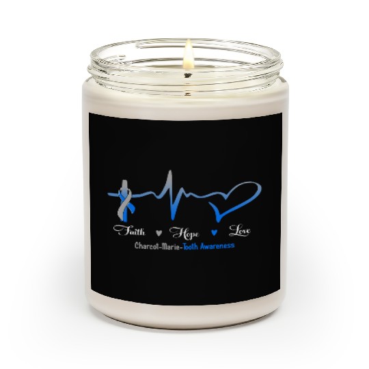 Faith Hope Love Charcot Marie Tooth Awareness Scented Candles