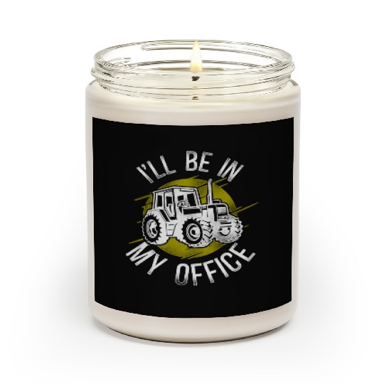 Farming Farmer Tractor Vintage Scented Candles