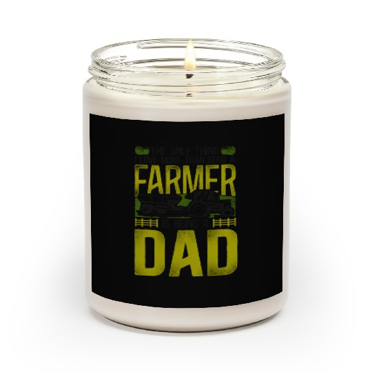 Farming Farmer Dad Father Tractor Scented Candles