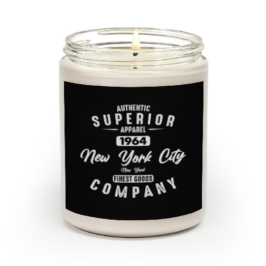 New York City Born In 1964 Vintage Birthday Scented Candles