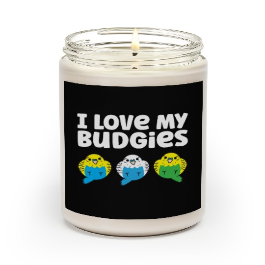 Budgie Parakeet Bird Owner I Love My Budgies Scented Candles
