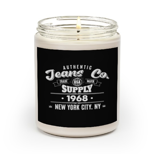 New York City Born In 1968 Vintage Birthday Scented Candles