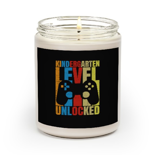 Kindergarten Level Unlocked Retro Vintage Scented Candles