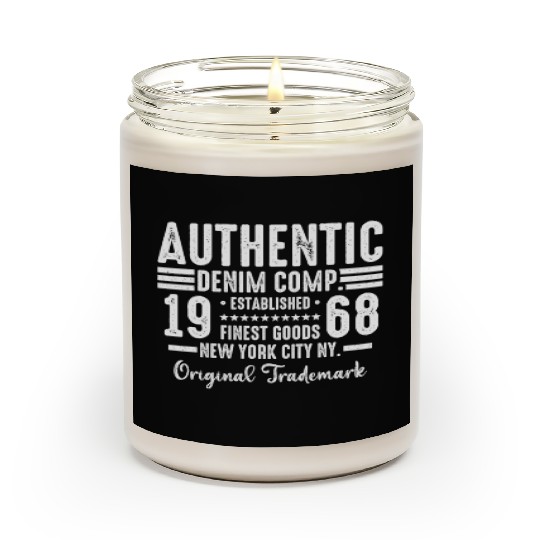 New York City Born In 1968 Vintage Birthday Scented Candles