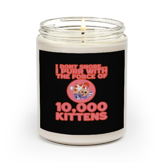 I Purr With The Force Of 10,000 Kittens 3 Scented Candles