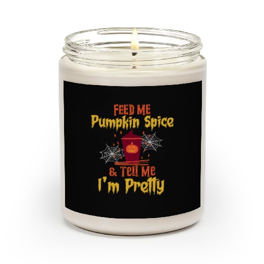 Feed Me Pumpkin Spice Fall Halloween Scented Candles