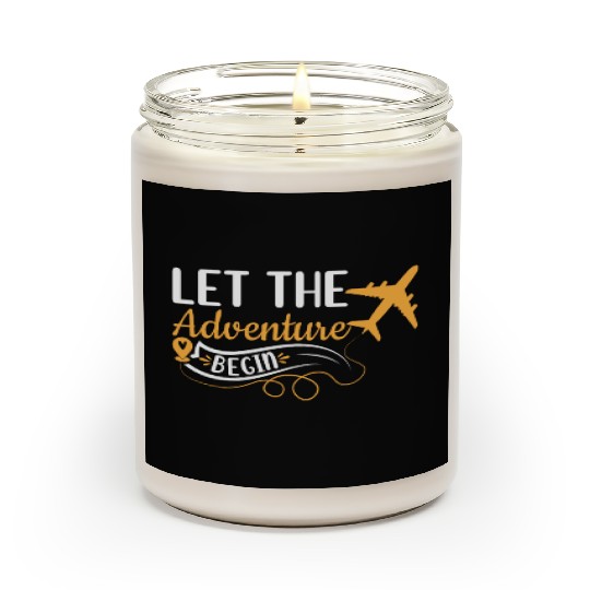 Let The Adventure Begin - Airplane Traveling Love Scented Candles