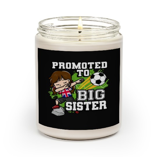 Promoted To Big Sister Soccer Player United Scented Candles