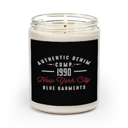 New York City Born In 1990 Vintage Birthday Scented Candles
