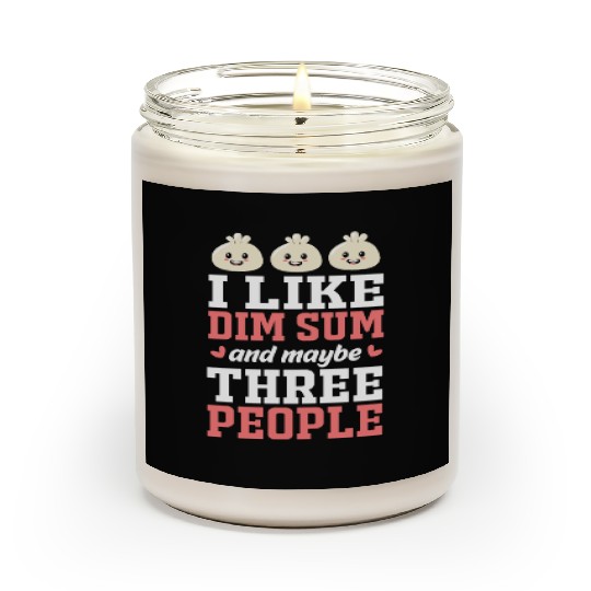 Funny Dim Sum Lover Dumpling Chinese Food Scented Candles