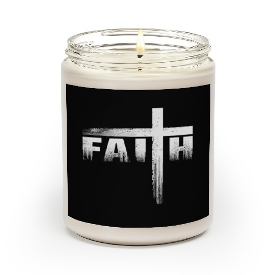 Christian Faith Cross Scented Candles Christian Faith Cross