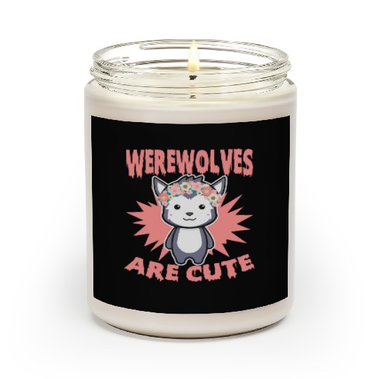 Cute Halloween Werewolf For Trick Or Treat Scented Candles