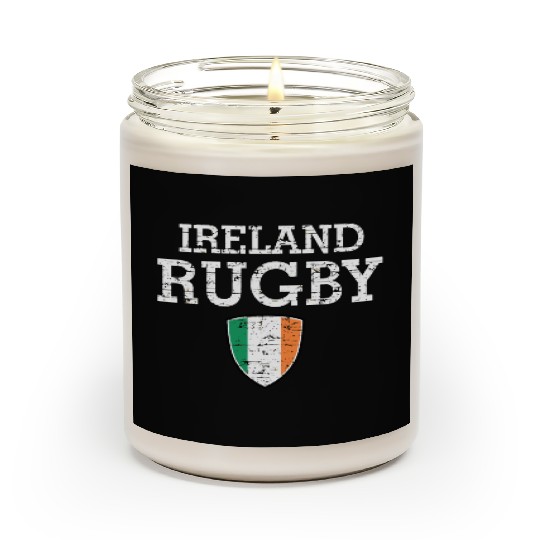 Irish Flag Rugby Grunge Style T Scented Candles