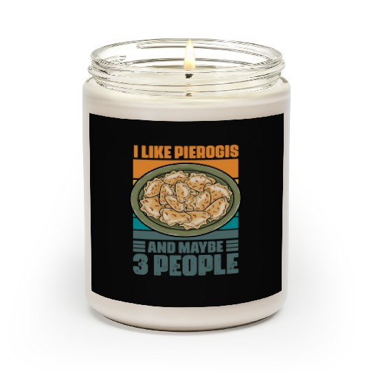 Retro Vintage Polish Cuisine Humor For Pierogi Scented Candles
