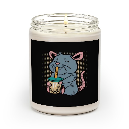 Rat Bubble Tea Tea Lover Gift Scented Candles