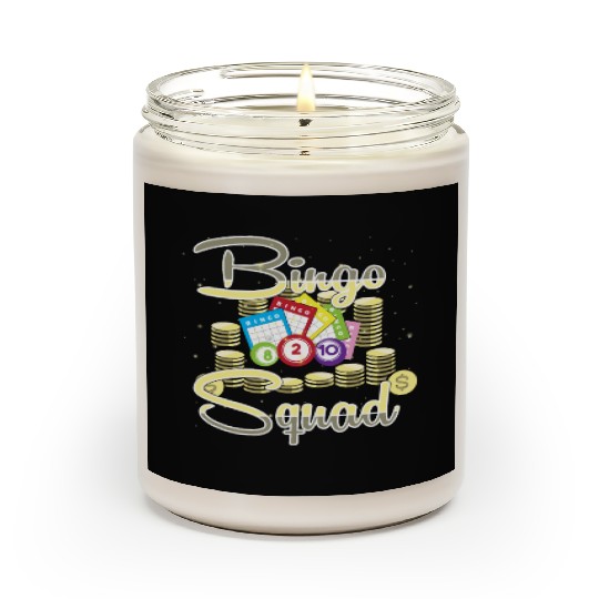 Bingo Card Game Bingo Squad For Women Scented Candles
