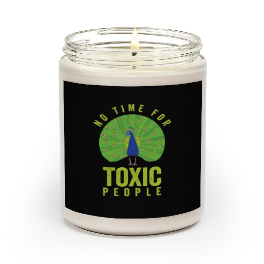 Peacock Positivity Peacock Fan Toxic People Nature Scented Candles