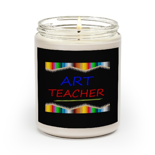 Art Teacher Drawing Painting Fun Artist Gift Scented Candles