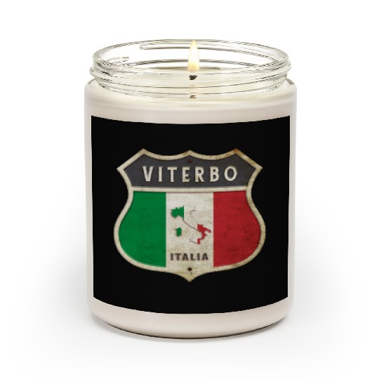 Viterbo Italy coat of arms flags design Scented Candles