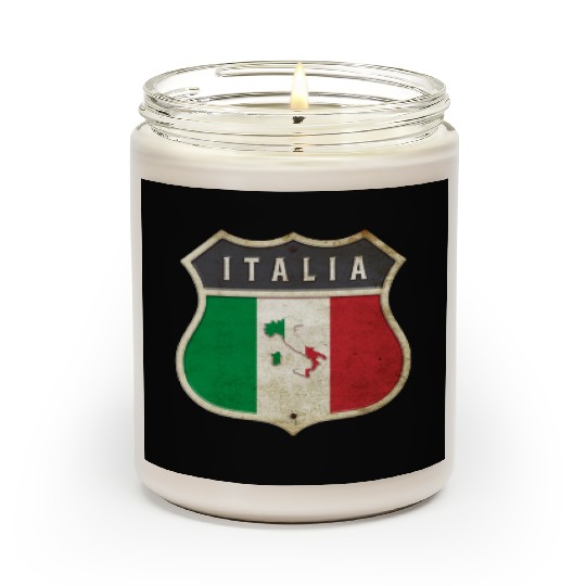 Italy coat of arms flags design Scented Candles