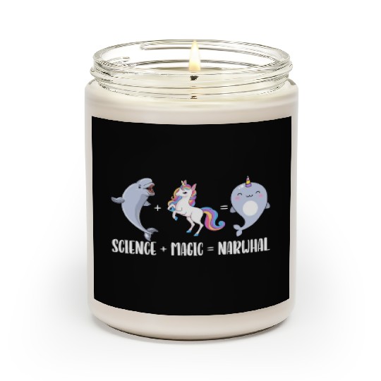 Science Magic Narwhal Unicorn Of The Sea Animal Scented Candles