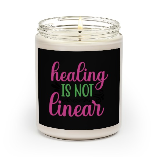 Healing-is-not-linear Mental Health Matter Scented Candles