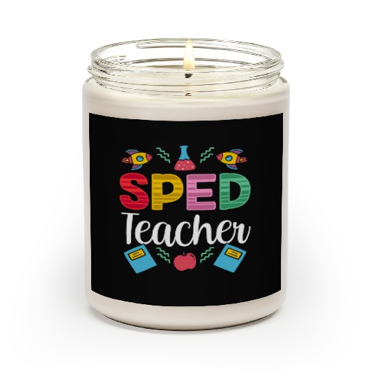 Sped Teacher Awareness Special Education Cute Scented Candles