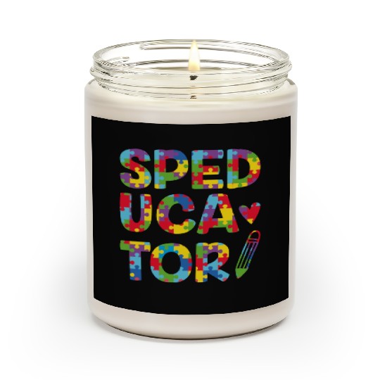 Speducator Sped Teacher Special Education Cute Scented Candles