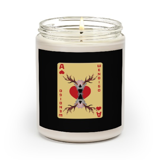 Folk Creature Card Wendigo Halloween Cryptid Scented Candles