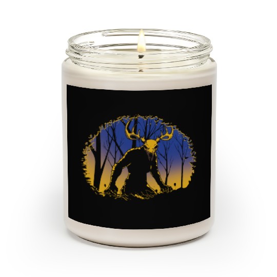 Wendigo Folk Creature Forest Cryptid Halloween Scented Candles