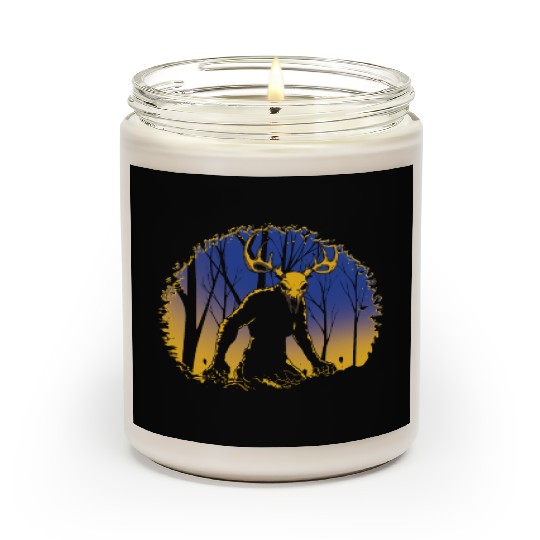 Wendigo Folk Creature Forest Cryptid Halloween Scented Candles