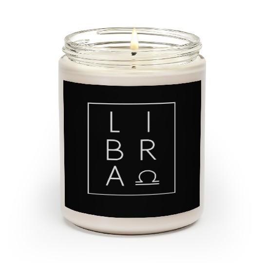 Libra Zodiac Sign Astrology Birthday Scented Candles