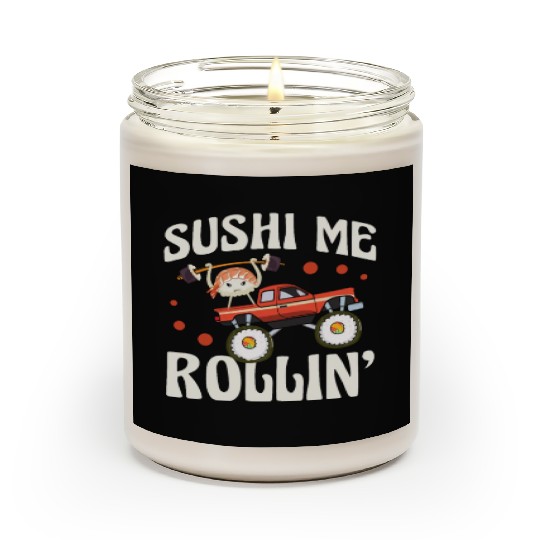 Sushi Me Rollin' Japanese Foodie I Love Sushi Scented Candles