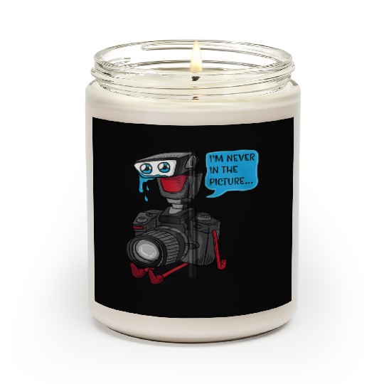 Sad Photo Camera Crying Photographer Joke Gift Pho Scented Candles