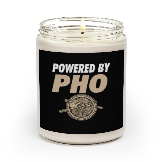Powered By Pho Soup Vietnamese Noodle Food Scented Candles