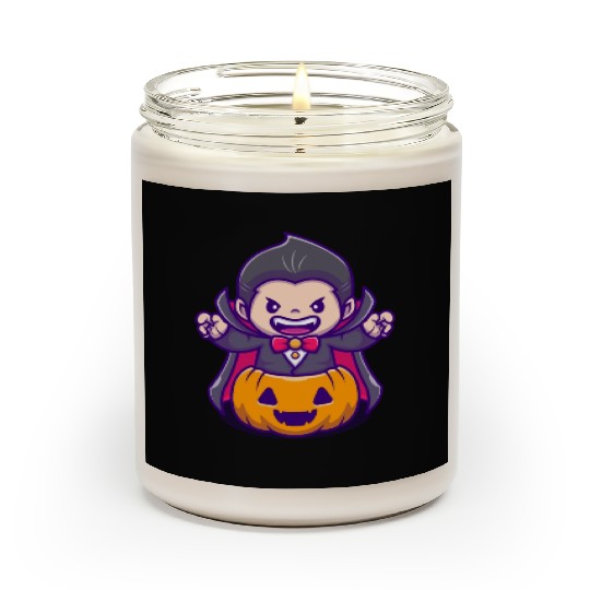 Vampire In A Creep Pumpkin - Halloween Scented Candles