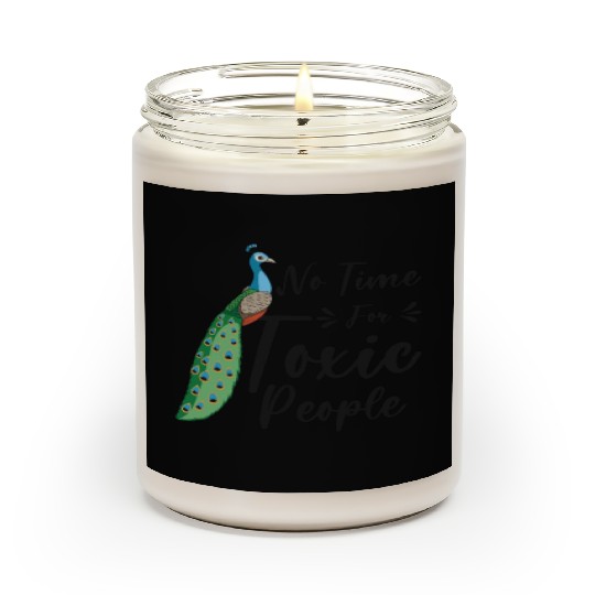 Peacock Positivity Peacock Fan Toxic People Nature Scented Candles