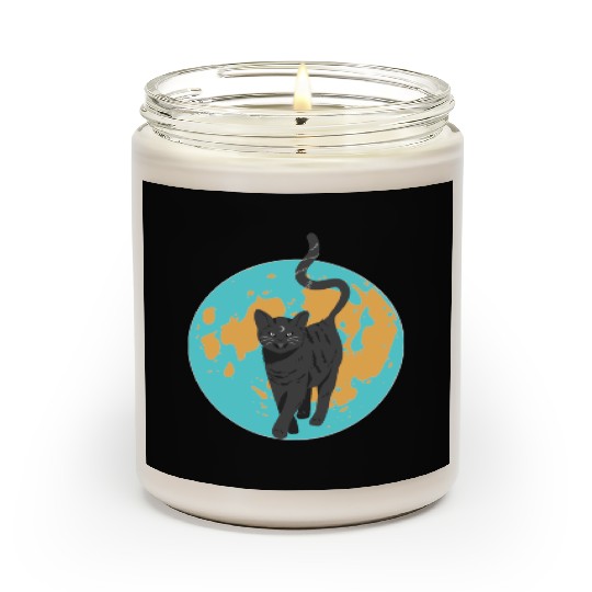 Fall CAT Scented Candles Funny Halloween Scented Candles