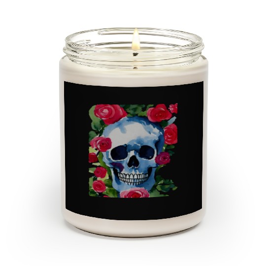 Skull and Roses - Garden Of Roses Scented Candles