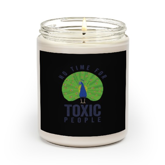 Peacock Positivity Peacock Fan Toxic People Nature Scented Candles
