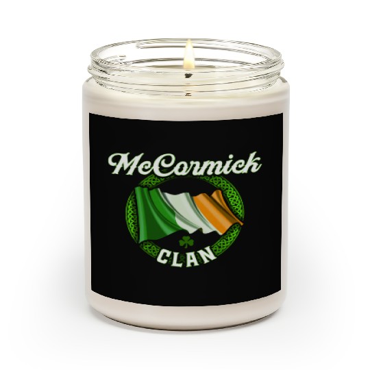 Mccormick Surname Irish Last Name Ireland Flag Scented Candles