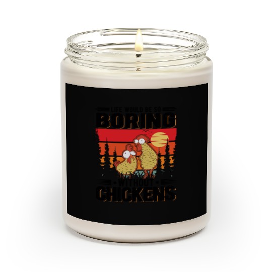 Chickens Gift Farmer Chicken Coop Scented Candles