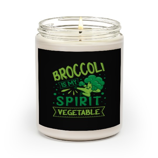 Broccoli Is My Spirit Vegetable Vegetarian Vegan Scented Candles